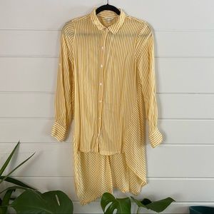 Striped Button Up Blouse